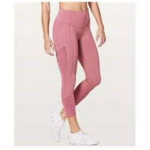 Lululemon cropped mauve leggings